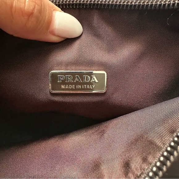 Prada Tessuto Nylon Mini Hobo Bag Dark Brown - Picture 2 of 10